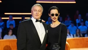Rafał Brzozowski jako Mieczysław Fogg i Marcin Maciejczak jako Kora w programie "Twoja twarz brzmi znajomo"
