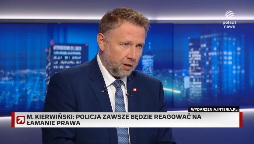 Awantura pod AWS. Kierwiński w "Gościu Wydarzeń": Gdzie będzie łamane prawo, zareaguje policja