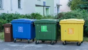 Śmietniki do segregacji odpadów (zdjęcie ilustracyjne)