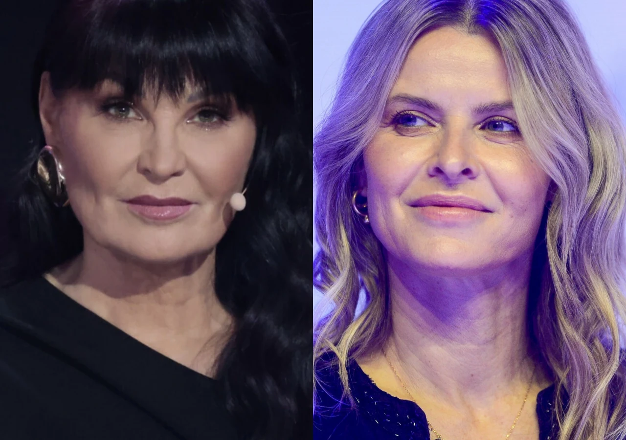 Iwona Pavlović, Mandaryna Iwona Pavlović i Mandaryna na zestawieniu zdjęć.