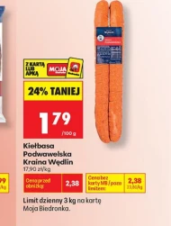 Kiełbasa podwawelska Kraina Wędlin
