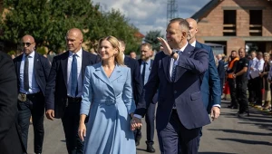 Nawrocka zaskoczyła na dożynkach. Uwagę przyciągnęły nie tylko stylizacje