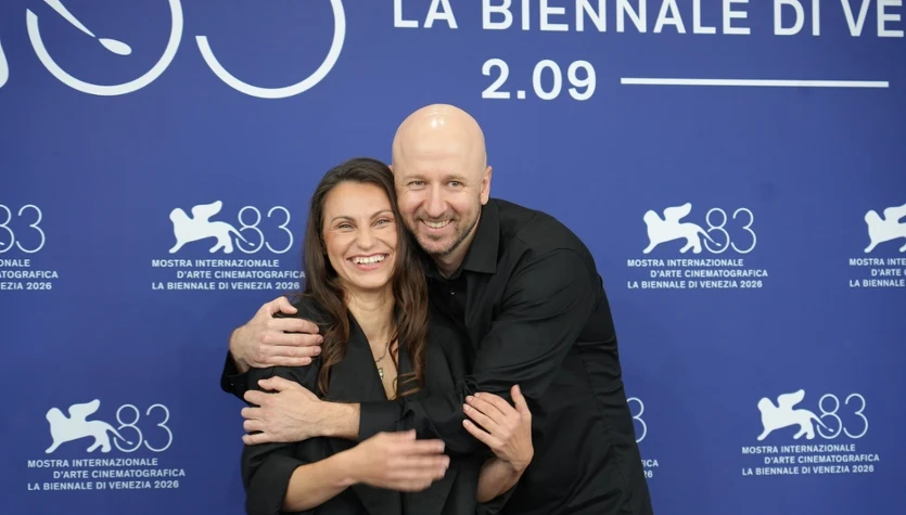 Monika Sabina Kwiatkowska i Grzegorz Dębowski na festiwalu w Wenecji