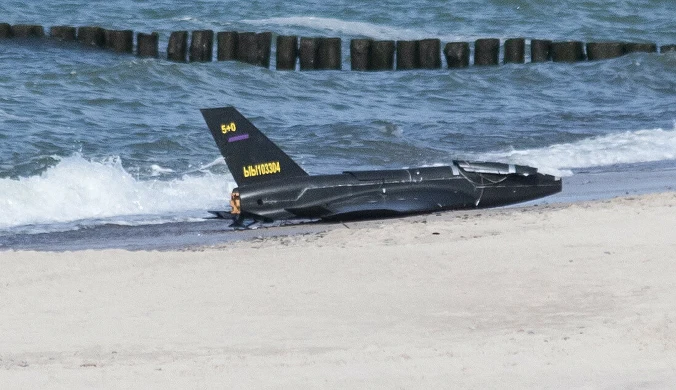 Nieznany dron znaleziony na plaży w okolicy Jarosławca
