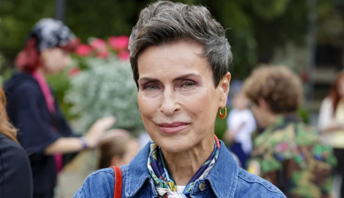 Danuta Stenka jako Judyta na planie filmu "Właśnie, że tak!"