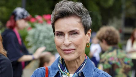 Danuta Stenka jako Judyta na planie filmu "Właśnie, że tak!"
