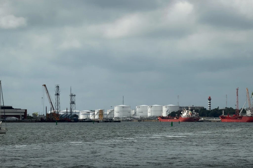Port w Kłajpedzie nad Morzem Bałtyckim