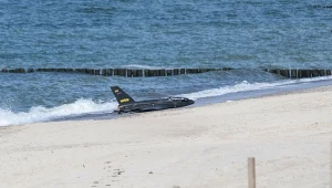 Dron znaleziony na plaży w Rusinowie