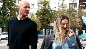 Bartosz Kurek z żoną Anną podczas ostatniej wizyty w Polsce