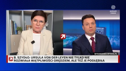 Orędzie von der Leyen o stanie UE. Szydło w ''Gościu Wydarzeń'': Uznała się za ''cesarzową''. Podejmuje decyzje jednoosobowo