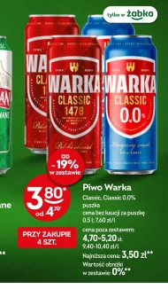 Piwo bezalkoholowe Warka