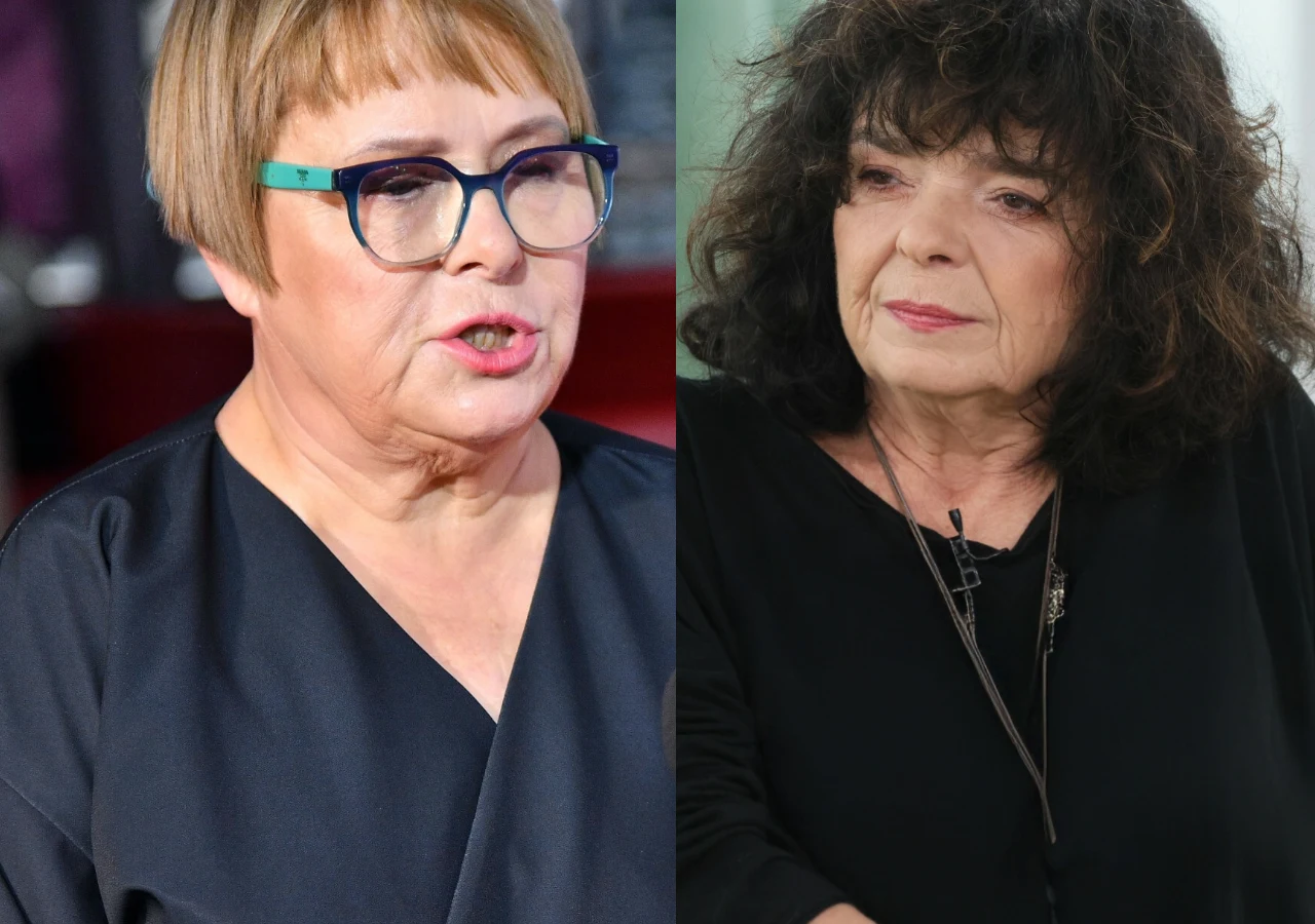 Ilona Łepkowska, Katarzyna Grochola Ilona Łepkowska i Katarzyna Grochola podczas rozmowy.