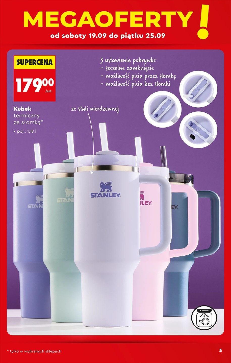 Kubek termiczny Stanley 1,18 l za 179 zł w gazetce Biedronki od 19 września