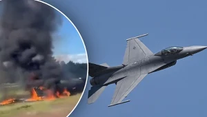 Samolot F-16 rozbił się podczas ćwiczeń wojskowych w Michigan