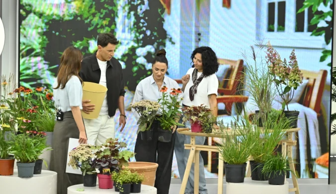 Izabela Szarmach i Olga Piórkowska pokazały w "halo tu polsat" jak skomponować piękną jesienną donicę na balkon czy taras