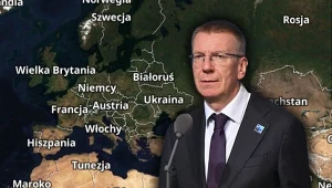 Prezydent Łotwy Edgars Rinkevics mówił o zdolności Europy do walki dronowej