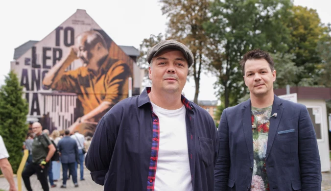 Mural Stanisława Soyki w Gliwicach odsłonięty. "Zobacz we mnie człowieka"