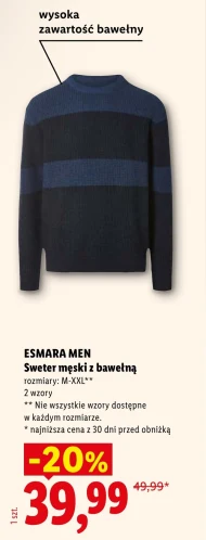 Sweter męski Esmara