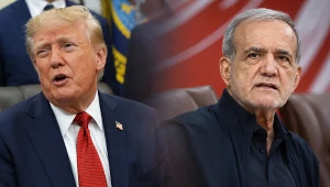 Donald Trump i Masud Pezeszkian. USA odmówiły wiz części irańskiej delegacji