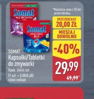 Kapsułki do zmywarki Somat