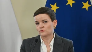  Minister kultury i dziedzictwa narodowego Marta Cienkowska podczas konferencji prasowej dot. stanu prac legislacyjnych MKiDN