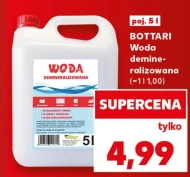 Woda demineralizowana Bottari