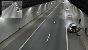Samochód zapalił się w tunelu na Zakopiance. 240 czujników pilnuje kierowców