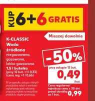 Woda źródlana K-Classic