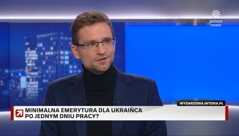 "Zdusić w zarodku". Wiceprzewodniczący Konfederacji w "Gościu Wydarzeń" o minimalnej emeryturze dla Ukraińców