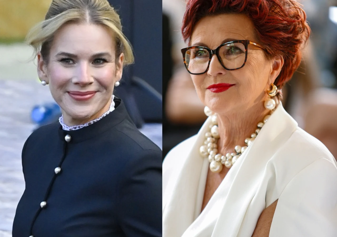 Marta Nawrocka, Jolanta Kwaśniewska Jolanta Kwaśniewska i Marta Nawrocka w eleganckich stylizacjach.