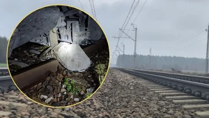 Jedlanka. Policja informuje, że 12-latek odpowiadał za podłożenie betonowych bloków na tory
