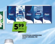 Chusteczki higieniczne Velvet