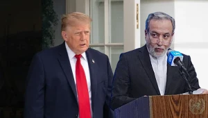 Iran z jasnym komunikatem do USA ws. odblokowania cieśniny Ormuz. Na zdj. Donald Trump i Abbas Aragczi