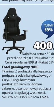 Ігрове крісло Nibe