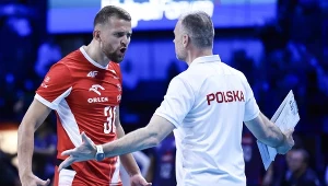 Bartłomiej Bołądź i Nikola Grbić. W ferworze emocji i radości z punktów, wpadali w siebie ciałami jak starzy kumple