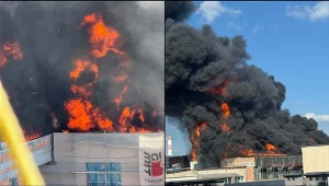 Pożar w centrum Białegostoku