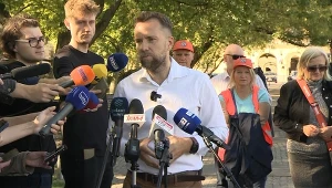 Organizator zbiórki referendalnej Maciej Wilk