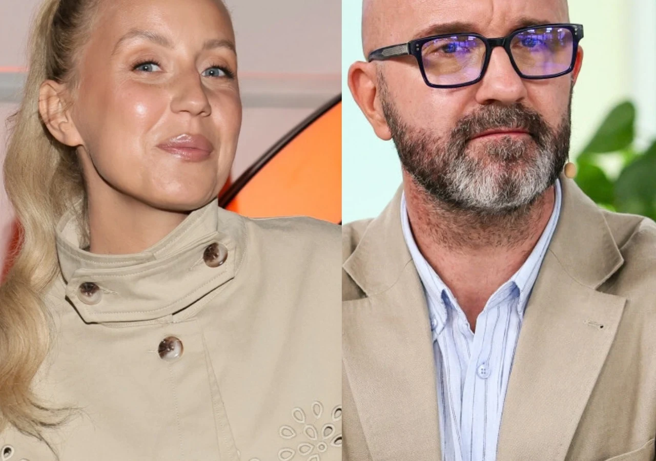 Sandra Hajduk-Popińska, Marcin Sawicki Sandra Hajduk-Popińska i Marcin Sawicki, prowadzący Dzień Dobry TVN.
