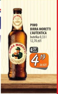 Piwo Birra Moretti