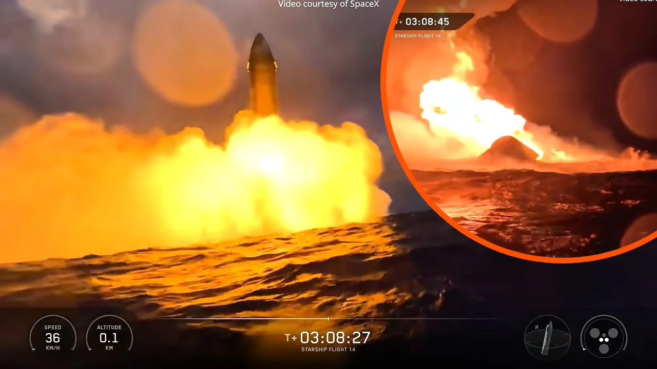 Starship pierwszy raz w historii zdobył orbitę. Lot skrócono do 3 godzin, a finał na Pacyfiku zakończył się kulą ognia Starship pierwszy raz w historii zdobył orbitę. Lot skrócono do 3 godzin, a finał na Pacyfiku zakończył się kulą ognia