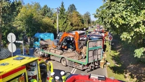 Wypadek autokaru z dziećmi w Osowcu