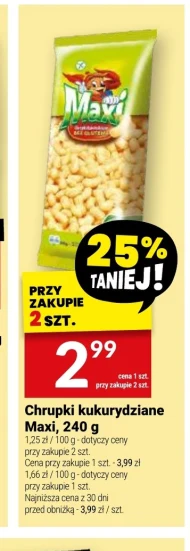 Chrupki kukurydziane Maxi