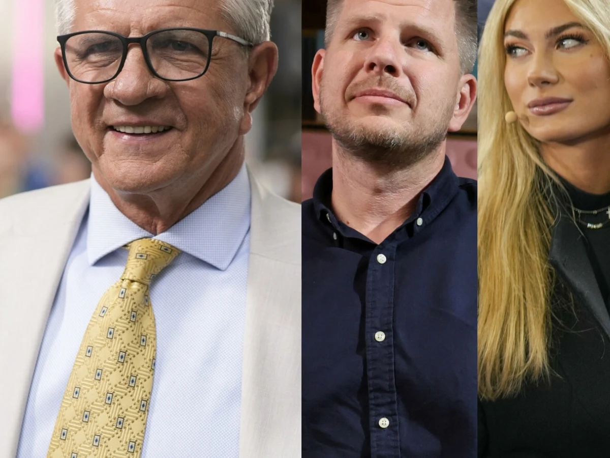 Zygmunt Chajzer, Filip Chajzer, Bianka Chajzer Zygmunt Chajzer, Filip Chajzer i Bianka Chajzer podczas wspólnego spotkania.