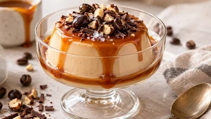 Kawowa panna cotta z karmelowym sosem