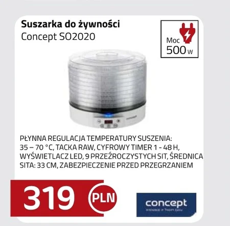 Сушарка для харчових продуктів Concept