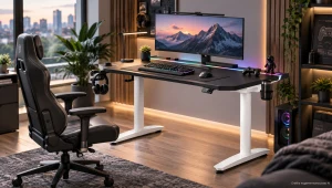 Ergonomiczne stanowisko do pracy i grania
