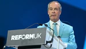 Lider partii Reform UK Nigel Farage