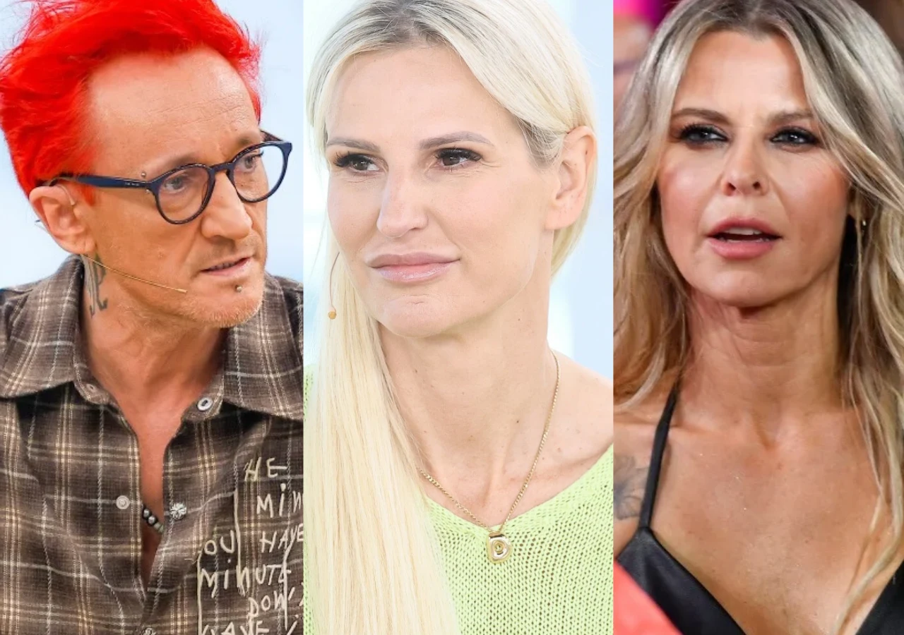 Michał Wiśniewski, Dominika Tajner, Mandaryna Michał Wiśniewski, Dominika Tajner i Marta Mandaryna Wiśniewska na wspólnym zdjęciu.