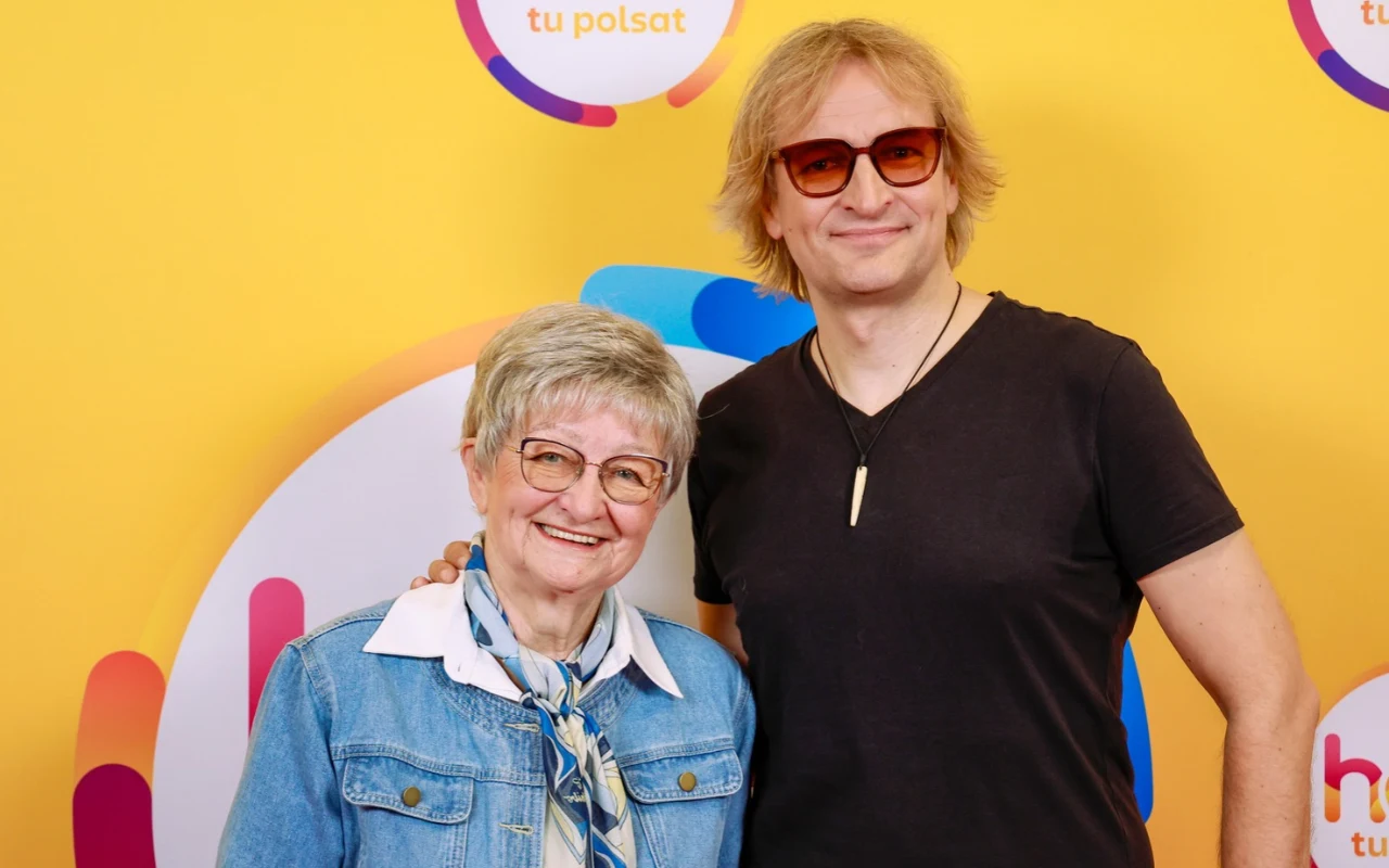 Bożena Szulim i Michał Szulim w "halo tu polsat" Bożena Szulim i Michał Szulim w "halo tu polsat"