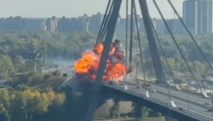 Nowy atak Rosji na Most Północny w Kijowie